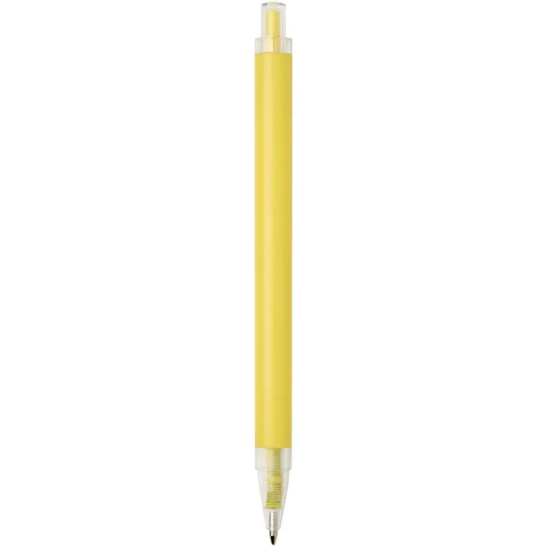 Spectrum recycled aluminium ballpoint pen (blue ink) Yellow