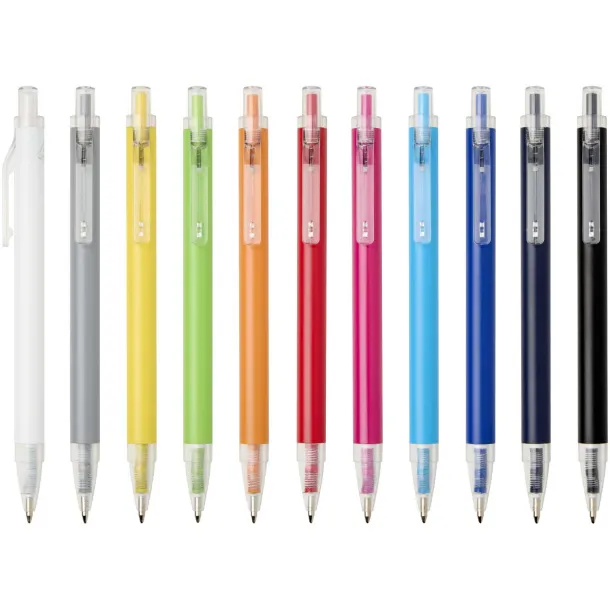 Spectrum recycled aluminium ballpoint pen (blue ink) Red