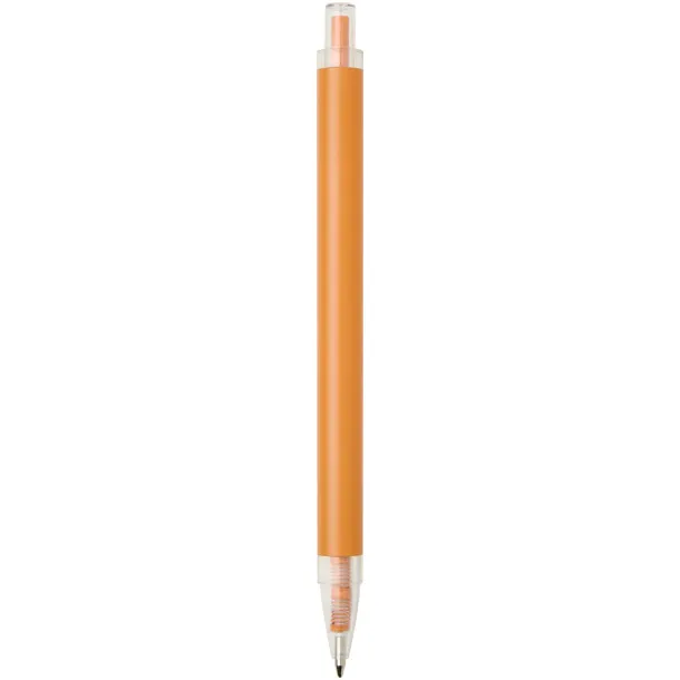 Spectrum recycled aluminium ballpoint pen (blue ink) Orange