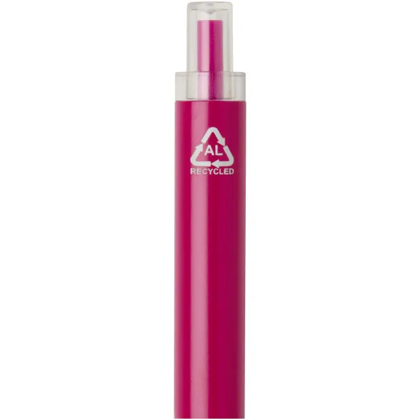 Spectrum Kemijska olovka od recikliranog aluminija, plava tinta Pink