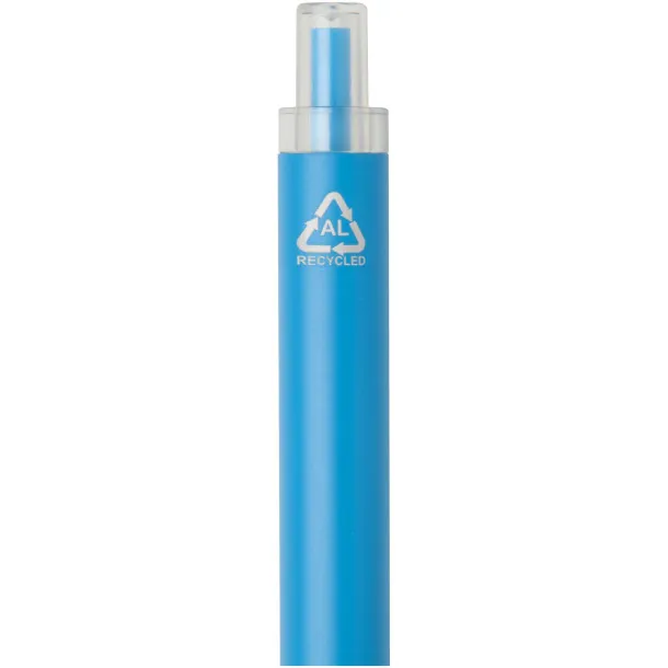 Spectrum recycled aluminium ballpoint pen (blue ink) Light blue