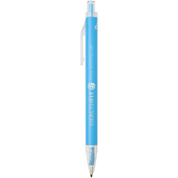 Spectrum recycled aluminium ballpoint pen (blue ink) Light blue