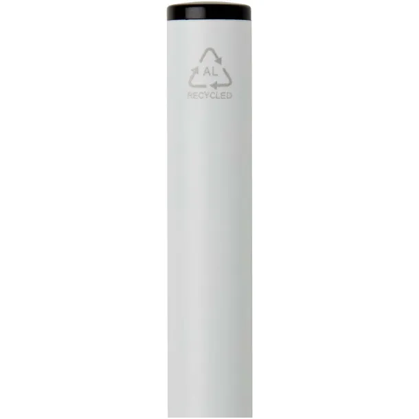 Verton recycled aluminium twist ballpoint pen with sleeve (blue ink) White