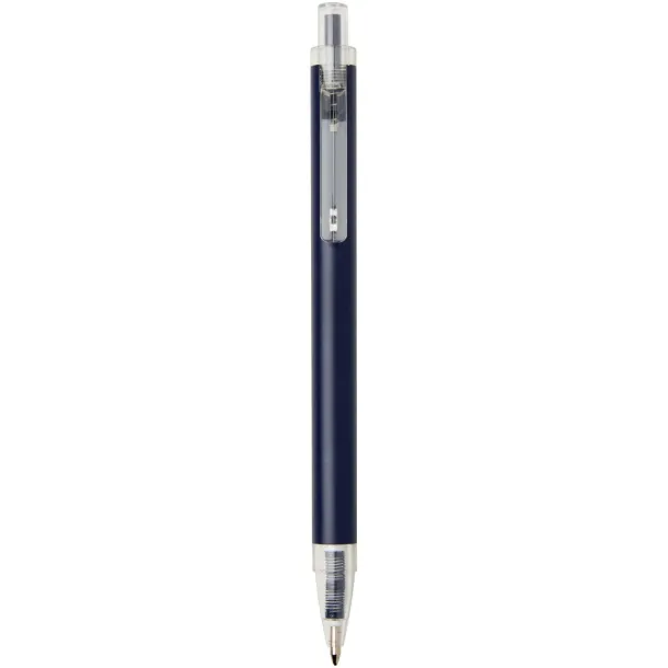 Spectrum recycled aluminium ballpoint pen (blue ink) Navy Blue