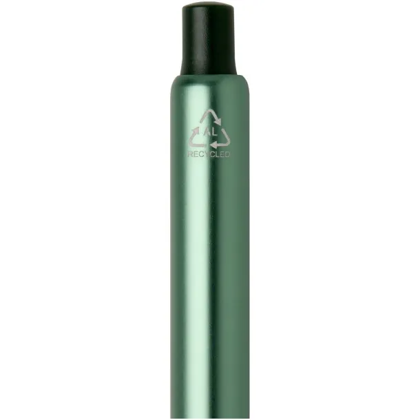 Soffit recycled aluminium click anodized ballpoint pen (blue ink) Heather green