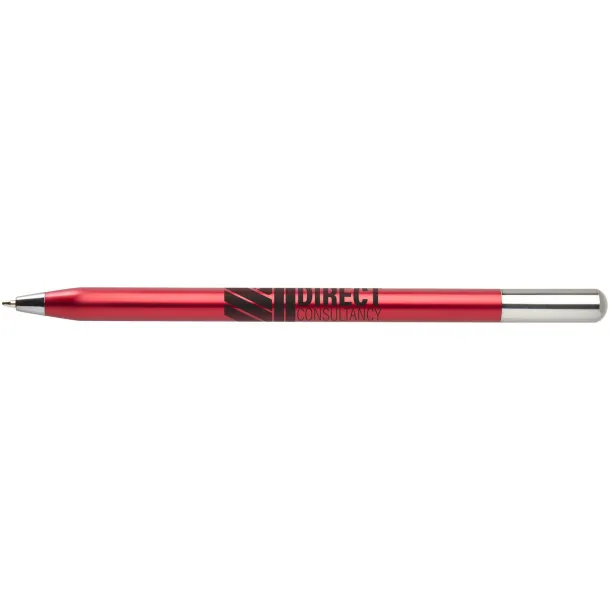 SMART recycled aluminium twist ballpoint pen (black ink) Red