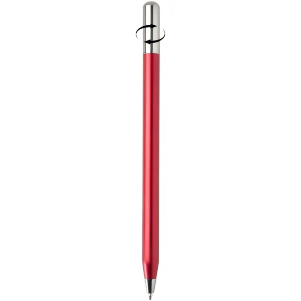 SMART recycled aluminium twist ballpoint pen (black ink) Red