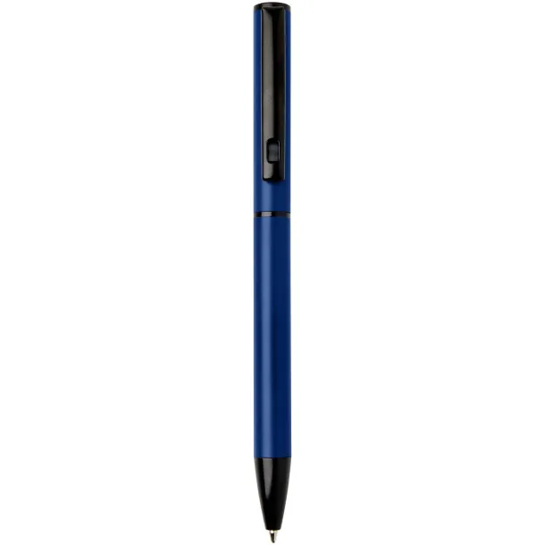 Verton recycled aluminium twist ballpoint pen with sleeve (blue ink) Ocean Blue