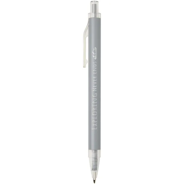 Spectrum recycled aluminium ballpoint pen (blue ink) Grey