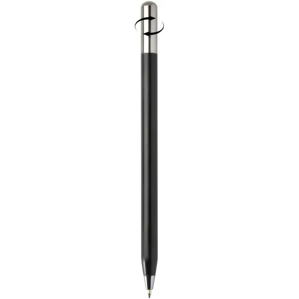 SMART recycled aluminium twist ballpoint pen (black ink) Crna