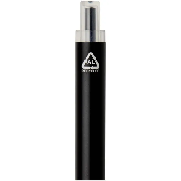 Spectrum recycled aluminium ballpoint pen (blue ink) Crna