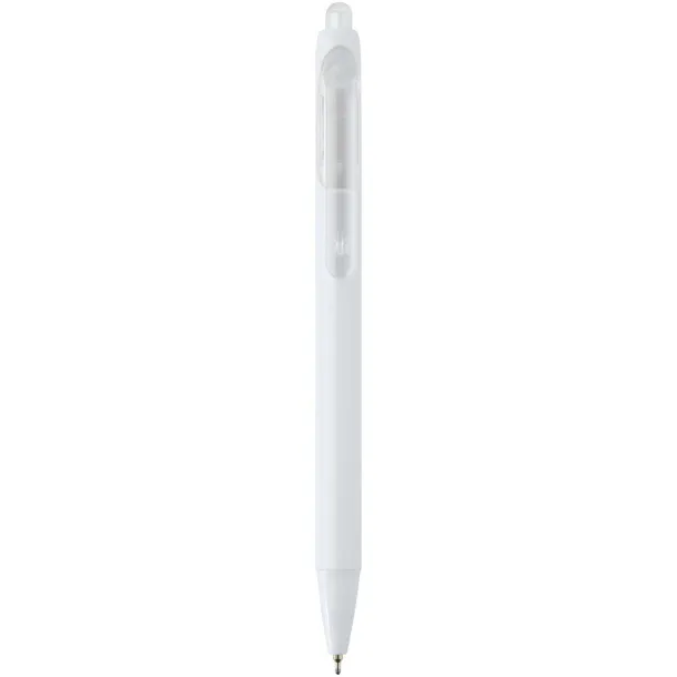 Glen RCS recycled bi-injected ballpoint pen (blue ink) White