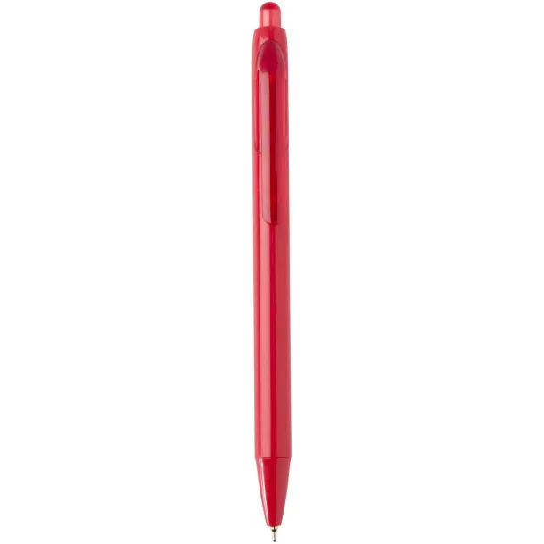 Glen RCS recycled bi-injected ballpoint pen (blue ink) Red