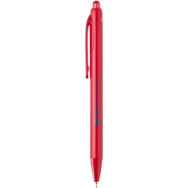 Glen RCS recycled bi-injected ballpoint pen (blue ink) Red