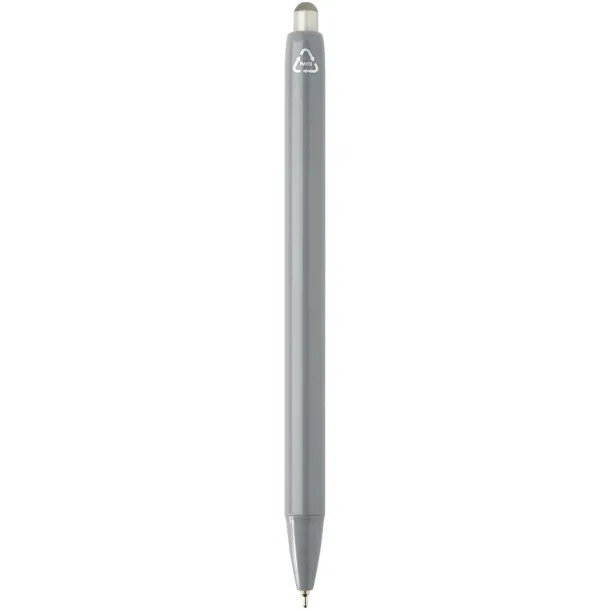 Glen RCS recycled bi-injected ballpoint pen (blue ink) Grey