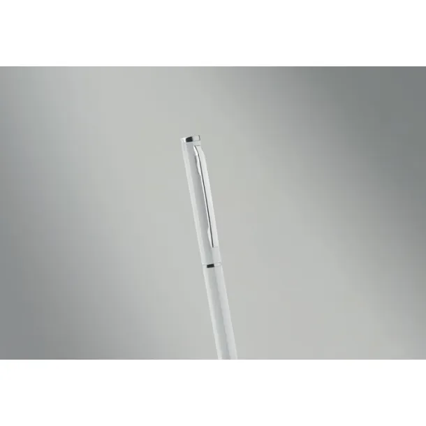 NIMES Kemijska olovka od recikliranog aluminija Bijela