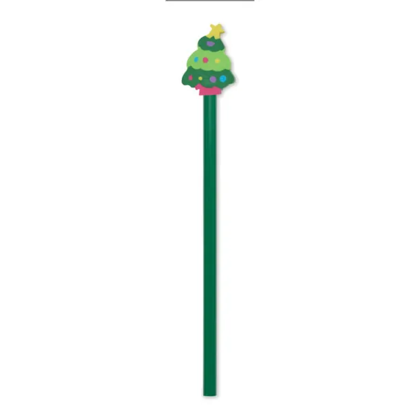 CLAUS Christmas pencil with eraser Green