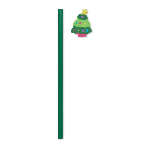 CLAUS Christmas pencil with eraser Green