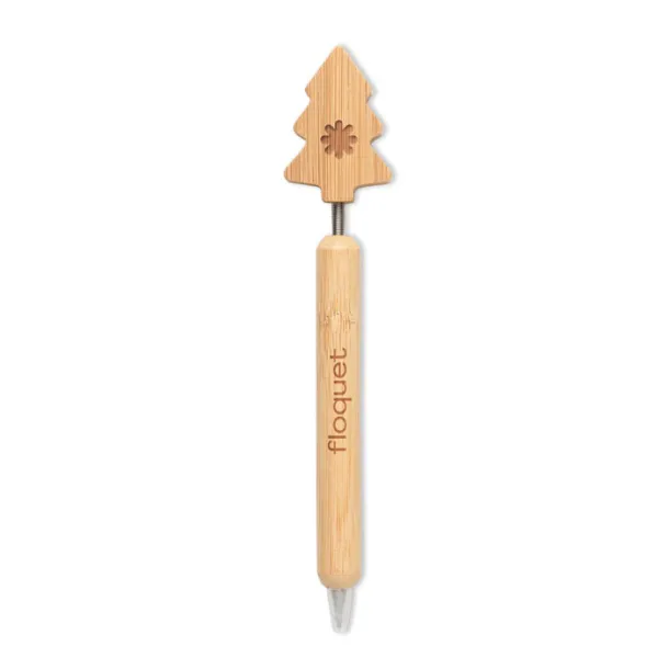 CHRISPEN Bamboo Christmas tree ball pen Wood