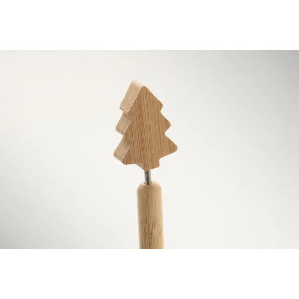 CHRISPEN Bamboo Christmas tree ball pen Wood