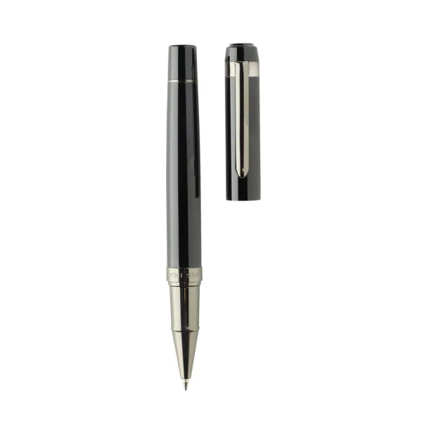  Swiss peak OSLO recycled stainless steel deluxe pen set Black