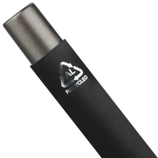 Recycled aluminium ballpen Emmett Crna