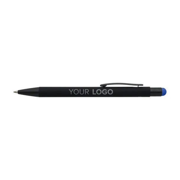  Recycled aluminium rubberized ballpen Formentera