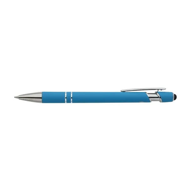  Recycled aluminium ballpen Primo light blue