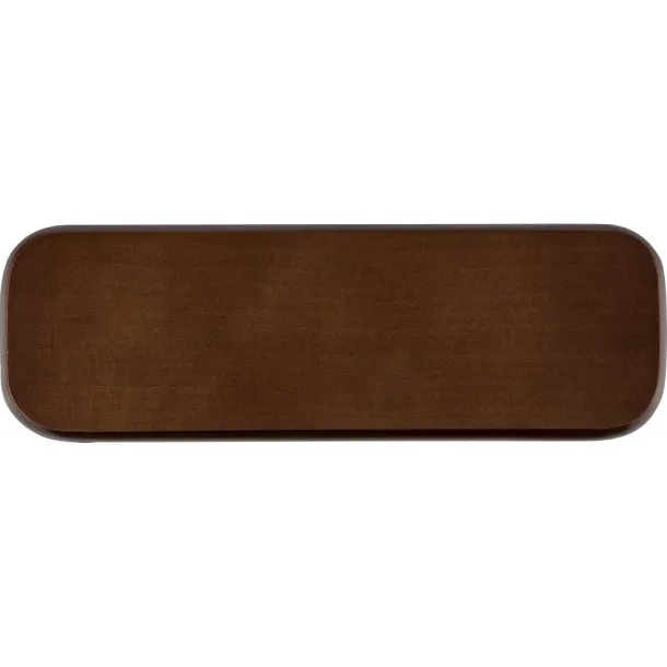  Writing set, ball pen and roller ball pen brown
