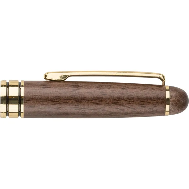  Writing set, ball pen and roller ball pen brown