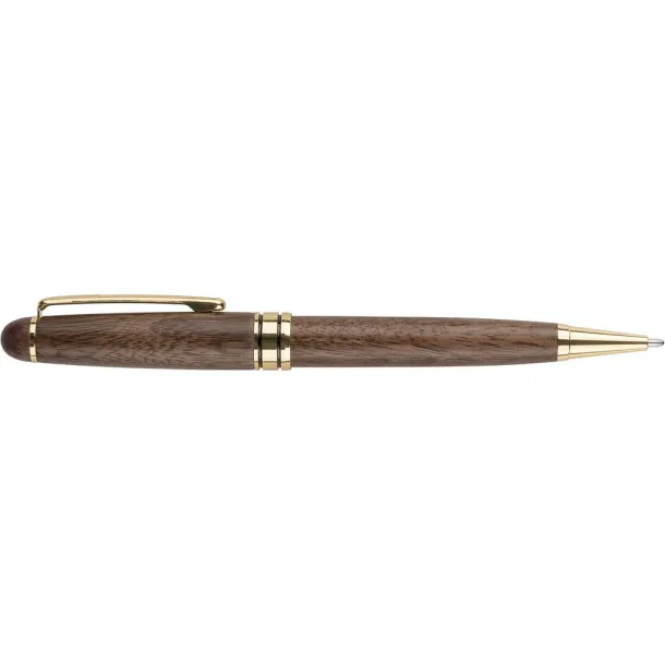  Writing set, ball pen and roller ball pen brown