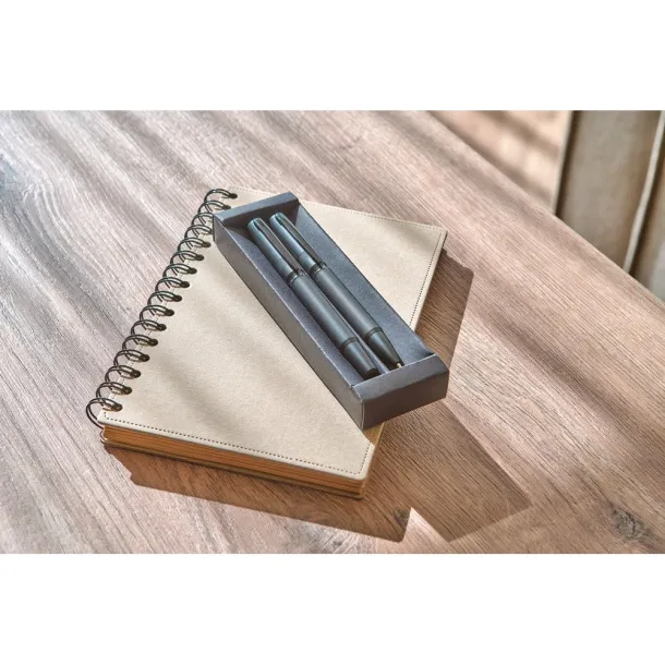  Writing set, ball pen and roller ball Crna