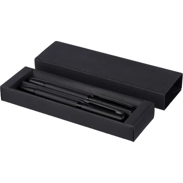  Writing set, ball pen and roller ball Crna
