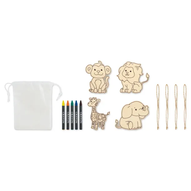 THEZOO Wooden hangers set White
