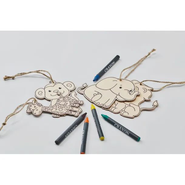 THEZOO Wooden hangers set White