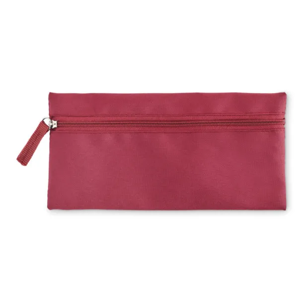 STUDY Zippered pencil case Burgundy