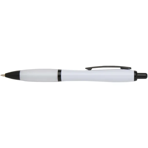 Nash recycled plastic ballpoint pen with black trims (black ink) White