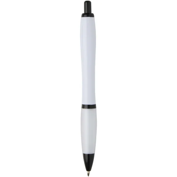 Nash recycled plastic ballpoint pen with black trims (black ink) White