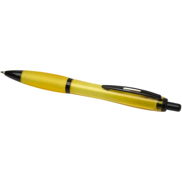 Nash recycled plastic ballpoint pen with black trims (black ink) Yellow