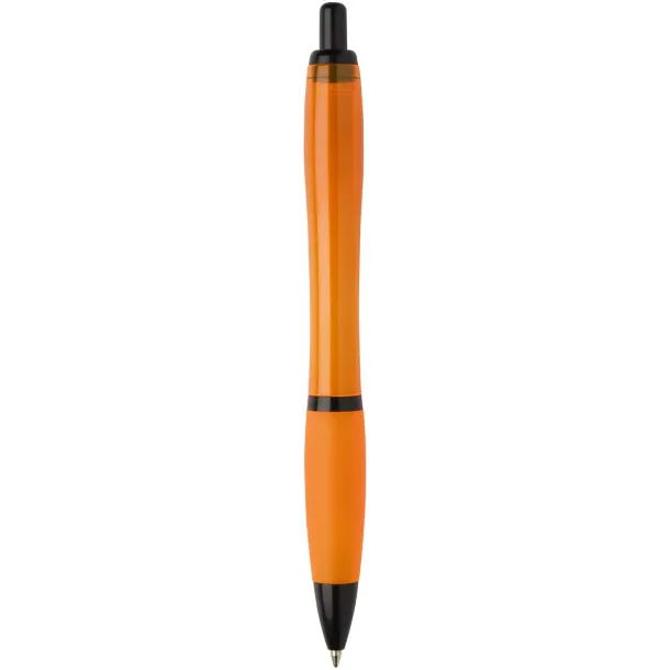 Nash recycled plastic ballpoint pen with black trims (black ink) Orange