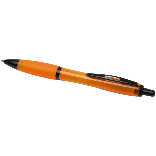Nash recycled plastic ballpoint pen with black trims (black ink) Orange