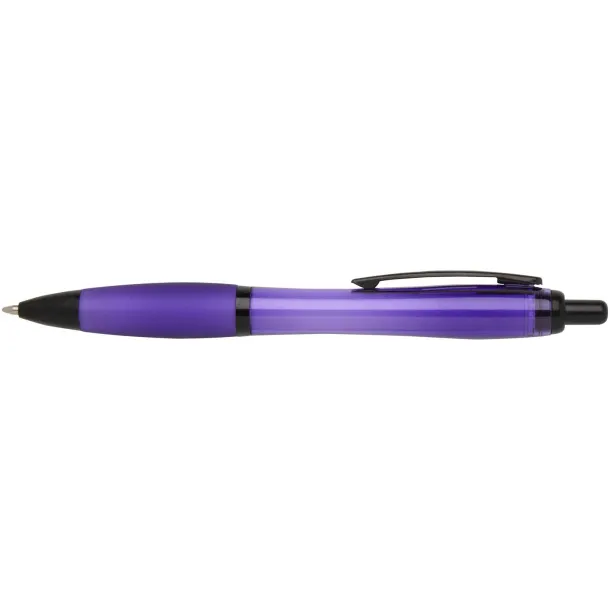Nash recycled plastic ballpoint pen with black trims (black ink) Purple