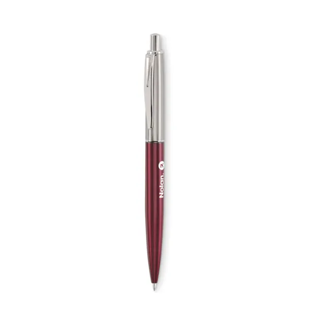 GRAZ COLOUR Push button pen in box Burgundy