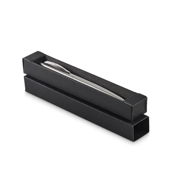 GRAZ COLOUR Push button pen in box Matt Silver