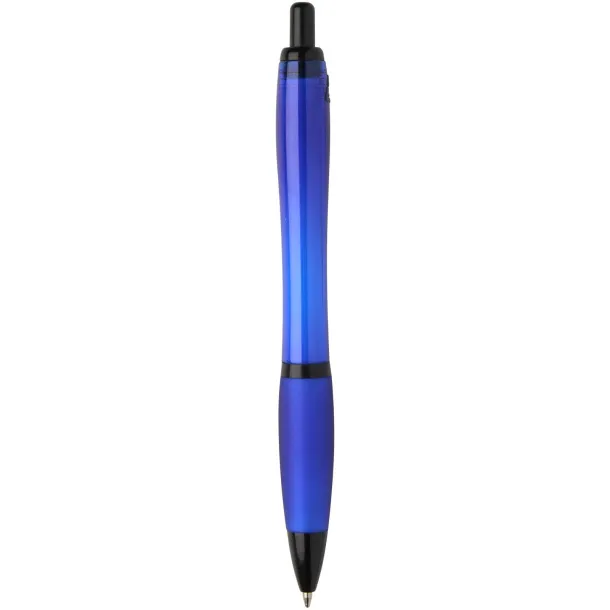 Nash recycled plastic ballpoint pen with black trims (black ink) Royal blue