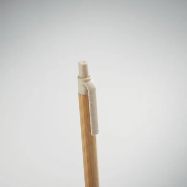 ITEA COLOUR Push button ball pen in bamboo Beige