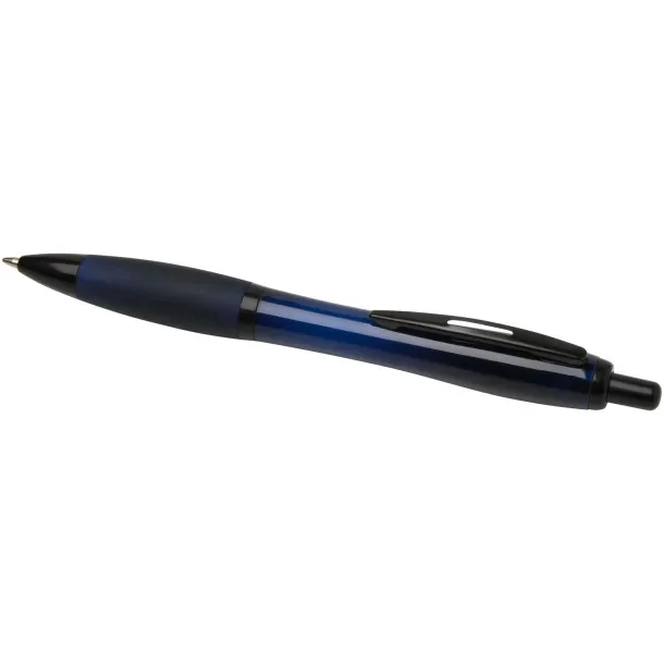 Nash recycled plastic ballpoint pen with black trims (black ink) Mornarski plava