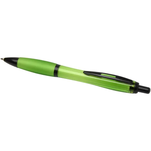 Nash recycled plastic ballpoint pen with black trims (black ink) Lime