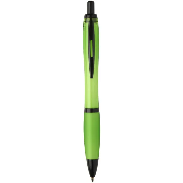 Nash recycled plastic ballpoint pen with black trims (black ink) Lime