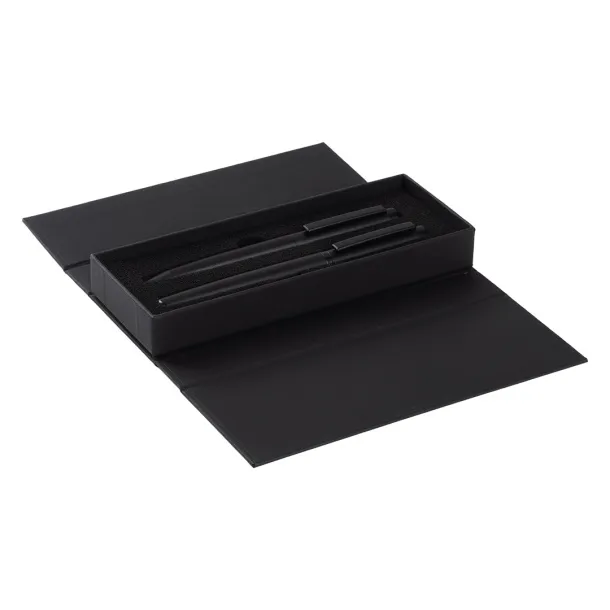 OTTO Metal ball pen and roller pen set Black